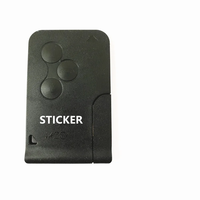 Avec logo Clé de voiture à 3 boutons pour Renault Megane 2 3 Scenic Clio Logan Card Remote Key