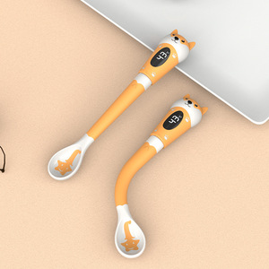 BPA miễn phí nhiệt độ thay đổi chống bỏng mềm Silicone sơ sinh bé chống bỏng nhiệt kế muỗng - Product Image 6