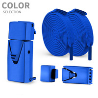 Clip pointu en métal coloré paresseux sans cravate 8MM lacet plat élastique lacet plat en nylon