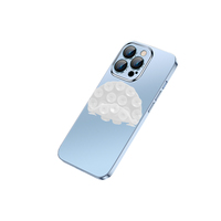 Ventouse Ronde Double Face en Silicone pour iPhone, Support Téléphone Antidérapant
