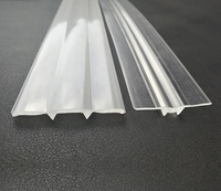 Lentille optique linéaire plano-convexe Bming en PMMA (polycarbonate) à haute transmission, diffuseur d'éclairage LED, boîtier extrudé