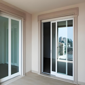 JYing 최신 테라스 플라스틱 사용자 정의 방음 발코니 주방 Upvc 슬라이딩 유리 문 - Product Image 6