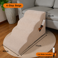 Escaliers pour animaux de compagnie en mousse amovibles, lavables et antidérapants pour chiens de petite taille et âgés, utilisation moderne et minimaliste dans le salon