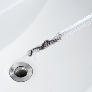 Desatascador de tuberías flexible, limpiador de pelo de alcantarillado, cepillo de limpieza de <span class=keywords><strong>fregadero</strong></span> a través de tubería, herramienta mágica - Product Image 4