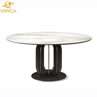 Ensemble de salle à manger en bois massif de frêne de style nordique avec table arrondie pour maison moderne, hôtel et villa, mobilier de salle à manger 10 places