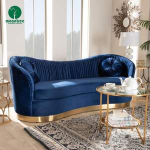 Moontree-<span class=keywords><strong>Canapé</strong></span> de Salon <span class=keywords><strong>Convertible</strong></span> en Cuir Velours de Luxe Rempli d'une Éponge pour Mariage Scène Fête <span class=keywords><strong>Club</strong></span> Événement - Product Image 5