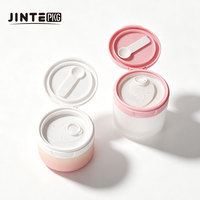 Emballages vides pour soins de la peau, pots ronds en plastique de 80 ml, conteneur en PP avec couvercle à vis et impression sérigraphique pour baume nettoyant