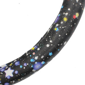 Nouvelle conception <span class=keywords><strong>de</strong></span> housse <span class=keywords><strong>de</strong></span> volant en cuir PVC coloré anime avec strass brillants pour l'intérieur <span class=keywords><strong>de</strong></span> la voiture - Product Image 5