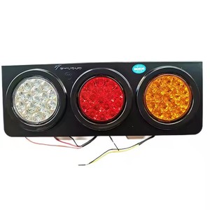 Custom 12V 24V <b>LED</b> Tail <b>Lights</b> for Heavy Trucks Waterproof Stop Turn Signal Indicator with Fog Driving <b>Lights</b> - Product Image 1
