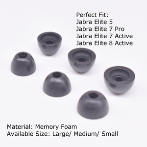 Puntas de Espuma para Auriculares <span class=keywords><strong>Jabra</strong></span> Elite 5 <span class=keywords><strong>7</strong></span> Pro, Puntas de Espuma Viscoelástica de Rebote Lento para <span class=keywords><strong>Jabra</strong></span> Elite <span class=keywords><strong>7</strong></span> 8 Active - Product Image 2