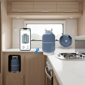Neuer Intelligenter LPG2412-BT Bluetooth LPG-Füllstandsensor Ultraschall-Propangas-Tankmonitor mit Magnetischer Bodenhalterung für Küche & Wohnmobil - Product Image 5