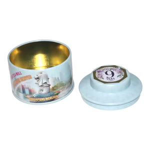 Round Food Grade Tinplate Cake Tin with <b>Window</b> Top and Clear Lid <b>Screen</b> Printed for Beverage & Tea Use - Product Image 4