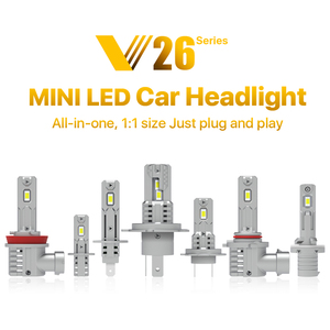 Faros Led sin ventilador para Bmw <span class=keywords><strong>Corolla</strong></span> <span class=keywords><strong>Toyota</strong></span> 80W 9000lm H4 H19 H7 H18 H8 H11 Bombilla de faro Led con ángulo de haz 360 DC 12V - Product Image 6