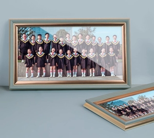 Khung ảnh nhóm tốt Nghiệp Trung Học Cơ Sở khung ảnh PS khung ảnh vàng mảnh cổ điển Trường Đại Học - Product Image 5