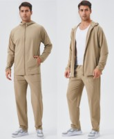 Haut de gamme survêtement veste survêtement pantalon 2 pièces ensemble survêtement Camping en plein air coupe-vent doux respirant léger ensembles de sport