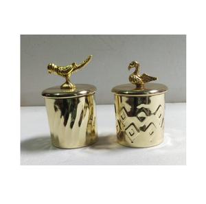 Tarro de Metal galvanizado de diseño Vintage duradero de alta calidad, tarro de almacenamiento de Metal redondo personalizado para alimentos - Product Image 2