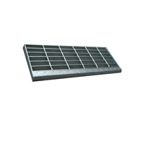 Marches de passerelle industrielles en acier galvanisé à chaud, grilles de marche T1-T6, grilles antidérapantes dentelées pour passerelles