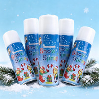 Nouveau spray de neige artificielle de Noël en forme d'ours de 250 ml pour vitres, bouquets de fleurs, fêtes de fin d'année, décorations d'hiver