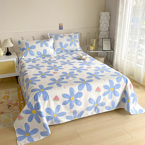 Parure de draps imprimés en microfibre ultra-fine pour lit simple <span class=keywords><strong>et</strong></span> double, idéale pour dortoirs étudiants – Nouveauté très demandée - Product Image 4