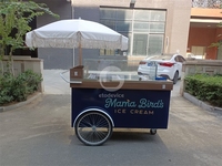 Chariots de vente de glaces artisanales, camions de restauration mobiles à vendre, chariot à pousser à la main, Dubaï