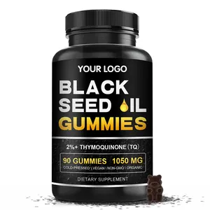 Private Label OEM/ODM 60 Sweets Fat Burner Weight Loss Organic Black Seed Oil Gummies