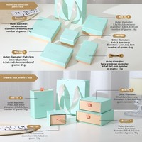 Boîte à bijoux à tiroir coulissant personnalisée en gros Solution de rangement pour collier boucles d'oreilles bague-sac en papier emballage pour ensemble de bijoux
