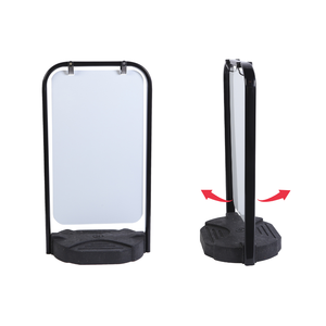 Support de signalisation au sol léger avec panneau en aluminium et cadre en fer pour une installation rapide et un remplacement facile dans les zones très fréquentées - Product Image 2