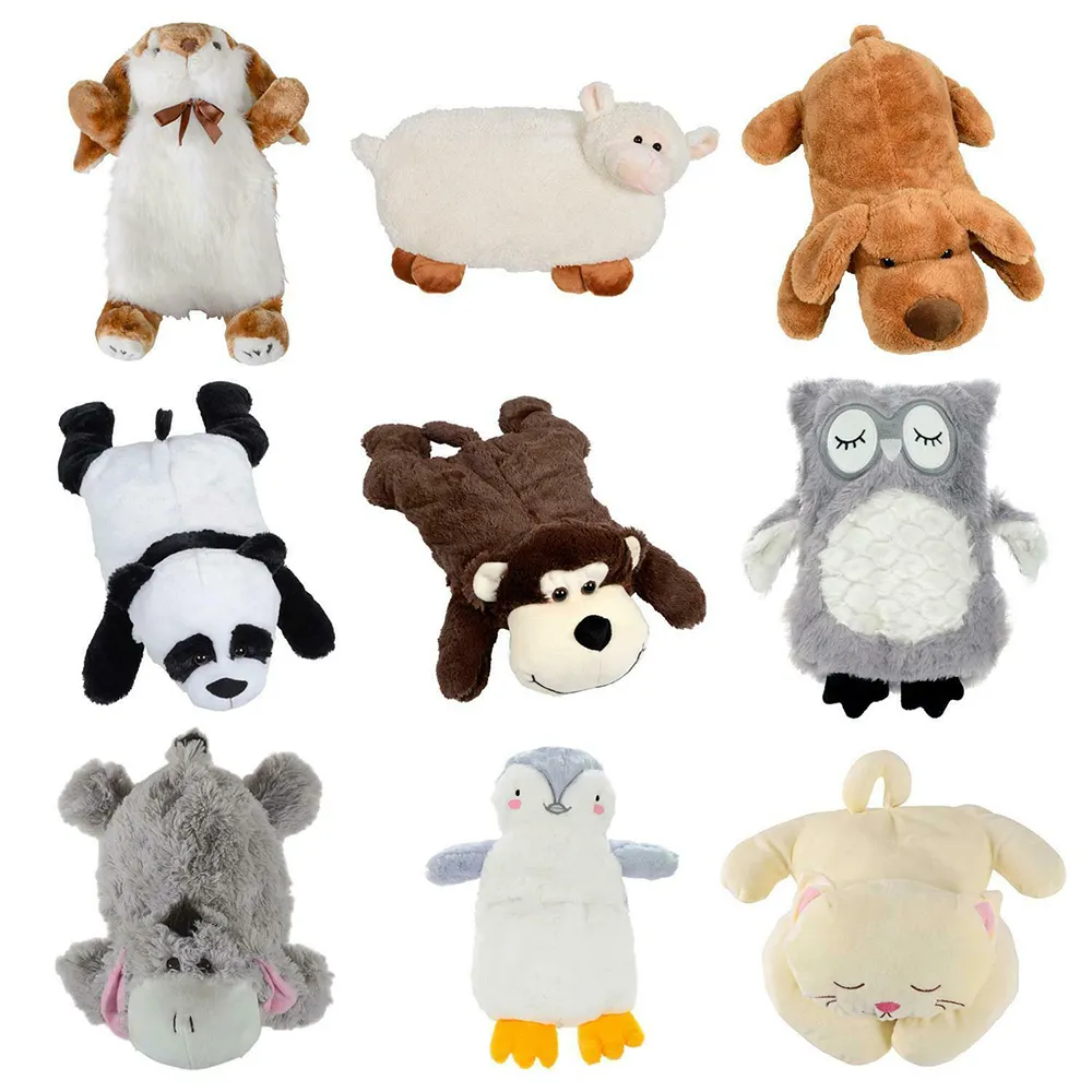 plush animal covers with 2000ml rubber pvc warm hot heat water bag