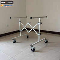 Soporte telescópico universal para carrocería, estante ajustable en altura y longitud para pintores con banco de reparación de carrocería con espuma EPE