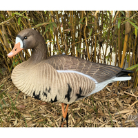 Décoy de canard grison réaliste 3D en EVA souple et léger, à fixation au pied, pour l'observation en extérieur et la décoration de jardin