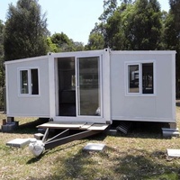 Caravane mobile préfabriquée de luxe moderne, conteneur de voyage, mini-maison sur roues, écologique, économie d'énergie, durable, acier galvanisé 20