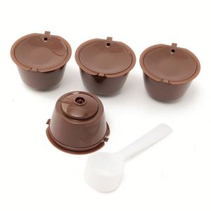 Capsule de café réutilisable, filtre à café rechargeable, cuillère, brosse, paniers filtrants, dosettes pour un goût doux et sucré - Product Image 4