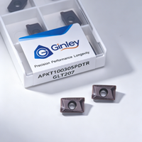 Plaquettes de fraisage en carbure de tungstène APKT100305/08PDTR APKT160404/08PDTR pour usinage CNC de l'acier inoxydable