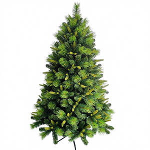 شجرة عيد الميلاد الاصطناعية الصديقة للبيئة بقاعدة قائمة من البولي إيثيلين والبولي فينيل كلوريد عالية الجودة للديكور الداخلي المنزلي بسعر الجملة من المصنع - Product Image 2