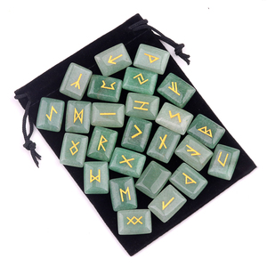 Piedra de adivinación semipreciosa de la <span class=keywords><strong>suerte</strong></span> de Venta caliente para Wicca la piedra de <span class=keywords><strong>runa</strong></span> con bolsas de terciopelo y manuales de instrucciones - Product Image 6