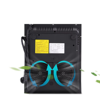 Cuisinière à induction double avec une puissance maximale de 3500 W, plusieurs fonctions de cuisson, fonction minuterie