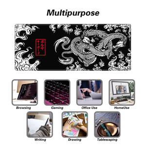 Tùy chỉnh XXL rồng Chuột chơi game pad bàn lớn Mat Anime phong cách cao su chống trượt cơ sở mở rộng bàn phím Mousepad cho văn phòng nhà - Product Image 4