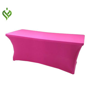 Mantel Spandex con estampado Floral para fiesta de boda, técnica de punto, mesitas de noche verdes para Patio, comedor para hoteles, Navidad - Product Image 2