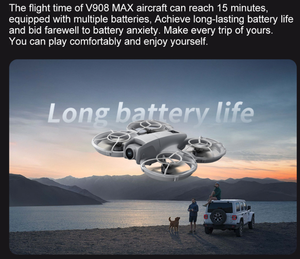 <span class=keywords><strong>Drone</strong></span> Voy8 Max pour débutants, double caméra, design pliable, moteur sans balais en plastique, vidéo 4K, temps de vol de 20 minutes, mode sans tête - Product Image 4