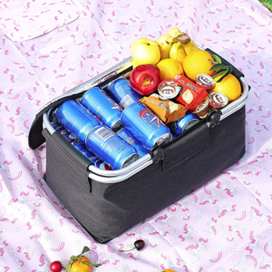 Cesta Térmica Plegable para Picnic, Nevera Portátil con 2 Asas, Bolsa de Almacenamiento para Viajes y Campamentos al Aire Libre - Product Image 5