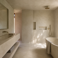 Finition microciment moderne pour murs et sols de salle de bain, cuisine, salon, hôtel et commerce, revêtement décoratif imperméable et antidérapant
