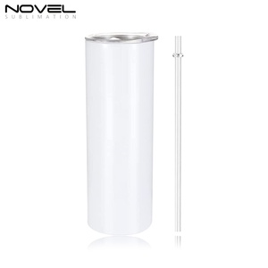 20oz Skinny Tumbler Big Capacity 30oz Stainless Steel Tumbler Customized <b>Travel</b> <b>Mug</b> With <b>Straw</b> - Product Image 4