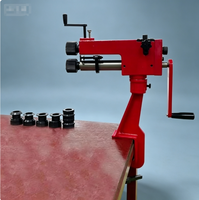 REALMAX Source Factory RM08 Machine à former les rainures manuelle pour tôles métalliques, Équipement de formage rotatif, Outil de roulage manuel à engrenages