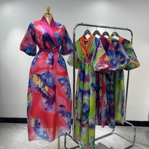 Mini <span class=keywords><strong>Abito</strong></span> da Donna, Abbigliamento Femminile a Prezzo Conveniente, Moda 2024, Casual, Prezzo Ragionevole, in Chiffon, Lavabile, Personalizzabile - Product Image 2