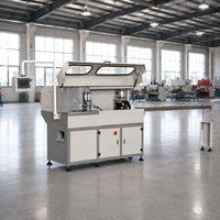 Sierra de corte automática para conectores de esquina de aluminio para ventanas con rotura de puente térmico, con motor de 3.0KW de potencia