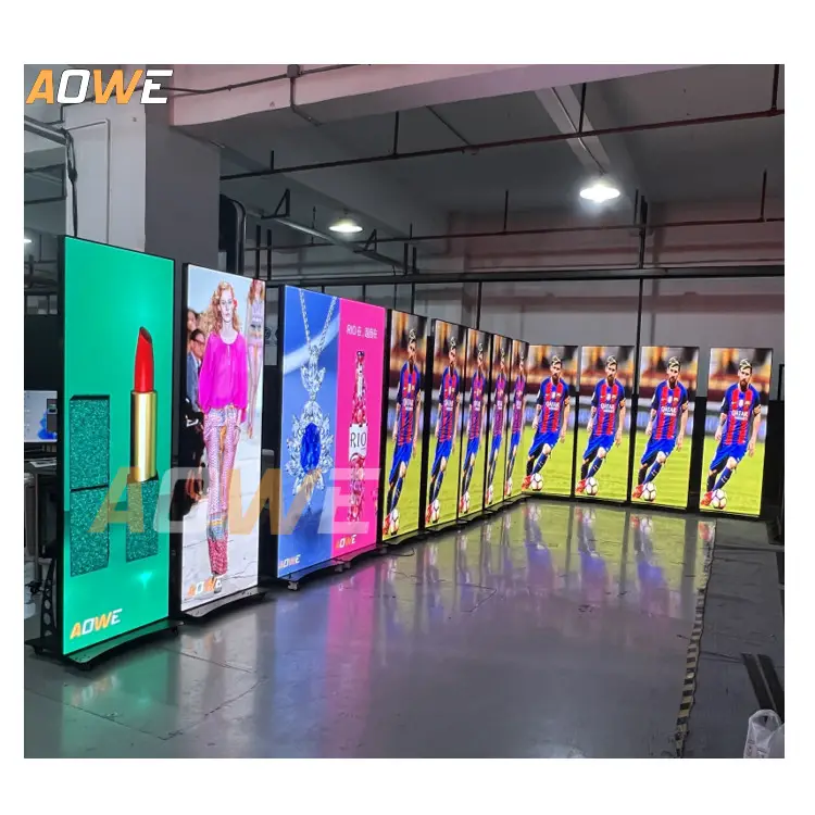 screen digital hd Poster Stand LED Screen P2 LED Totem/P2.5 Indoor LED Poster/P1.86 pantalla de poster led display for events