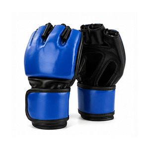 Gants de MMA en cuir sur mesure, professionnels, très demandés, de haute qualité, légers, imperméables, demi-doigts, pour le sport et le combat - Product Image 6