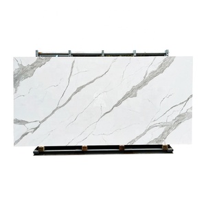 Matt đen trắng xám đá cẩm thạch thiêu kết đá phiến cho nhà bếp Countertop bàn ăn tường ốp - Product Image 4