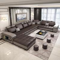 Moderne nordique nouveau style design maison sectionnelle tissu 7 places salon canapés salon canapé ensemble meubles