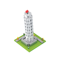 NUEVOS Regalos para Fiestas Infantiles, Mini Bloques de Construcción de Edificios Famosos del Mundo, Juegos de Juguetes, Regalos de Cumpleaños, Kits de Bloques de Construcción Micro Nano